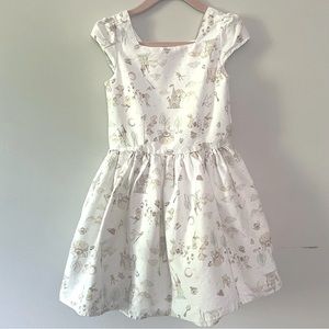 LuluRain Bunny Castle Tea Party Fairytale Dress Girls Sz 5